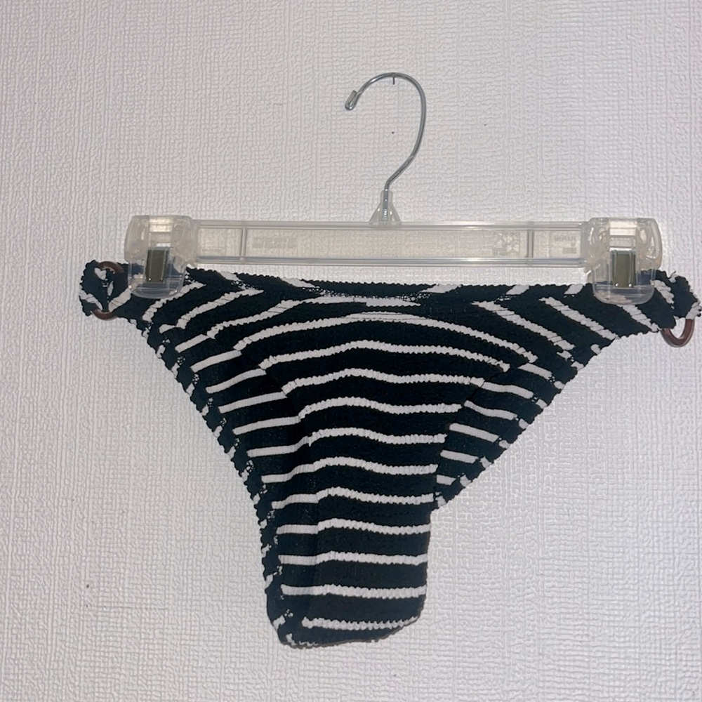 No Boundaries Swimsuit Bottom | Black & White Striped | Size SM